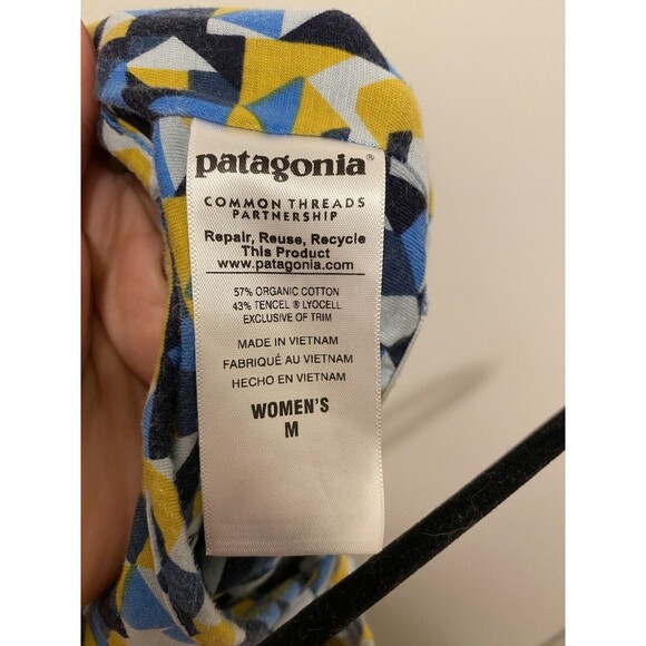 Patagonia Womens Spright Dress Shelf Bra Racerback Quirky Funky A-Line Medium - Picture 7 of 8